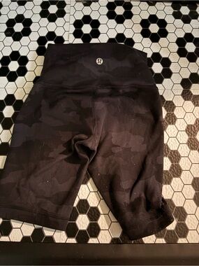 lululemon Black Athletic Shorts with Subtle Logo